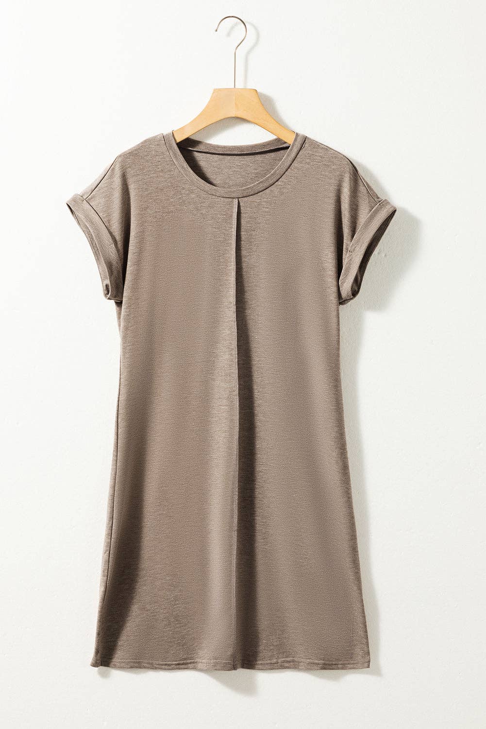 Blakely T-shirt Dress in French Beige